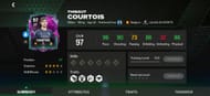 Thibaut Courtois is one of the best FC Mobile Shapeshifters striker cards. (Image via EA Sports)