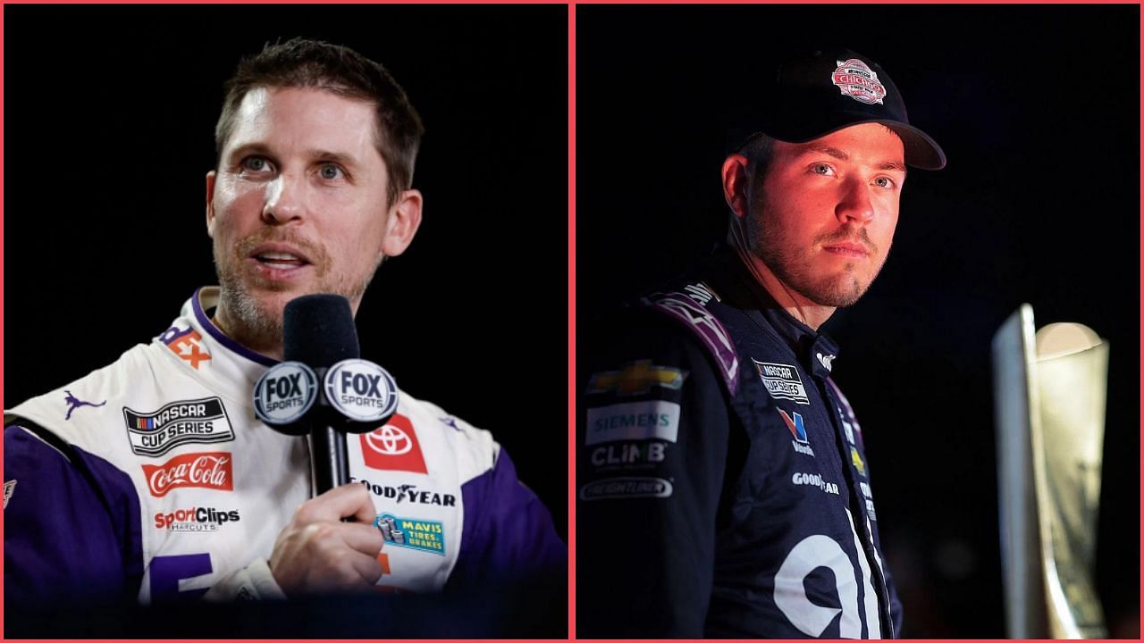 Denny Hamlin (L), Alex Bowman (R), Getty