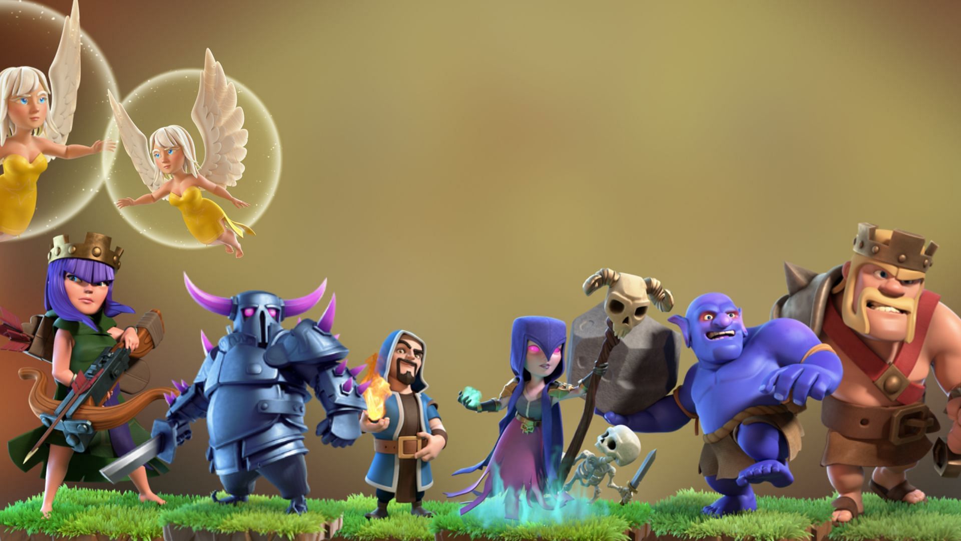 Town Hall 10 Queen Charge Pekka Smash attacking strategy in Clash of Clans (Image via SuperCell)