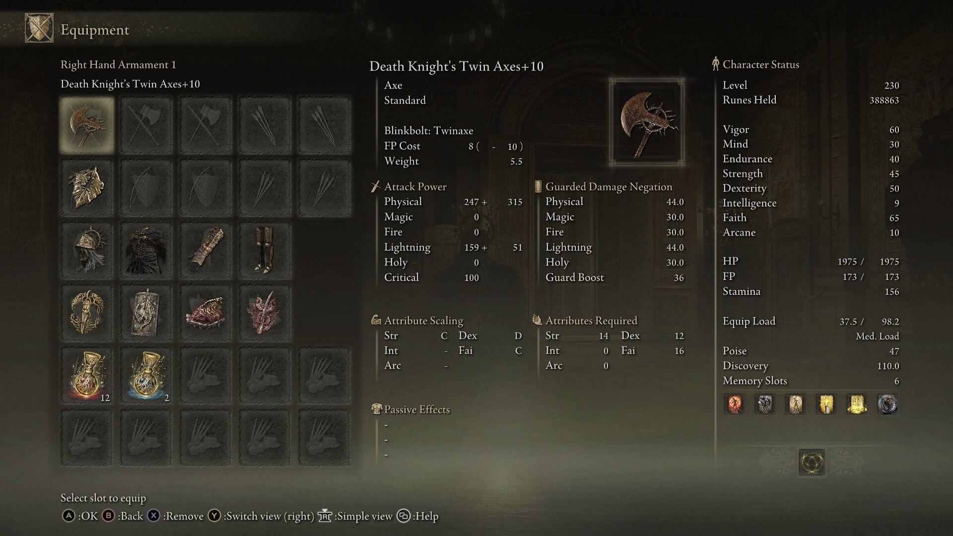 The Death Knight build in Elden Ring Shadow of the Erdtree (Image via FromSoftware)