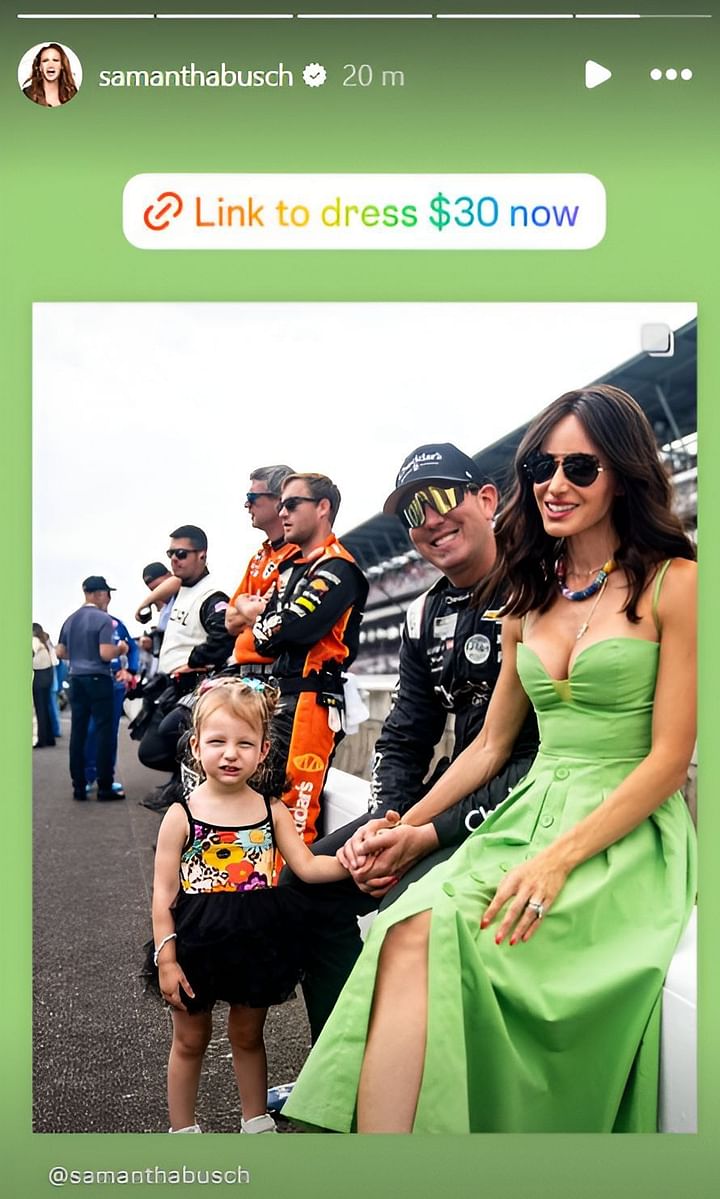 IN PHOTOS: Samantha Busch turns heads in vibrant green outfit at ...