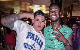 Real Madrid star Eduardo Camavinga reacts after linking up with Ryan Garcia