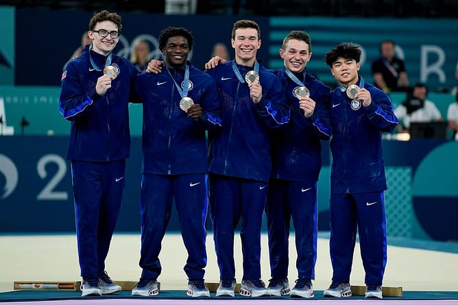 "They showed up under so much pressure";"Fellas are so bomb"-Fans react as USA Gymnastics men's team wins first medal in 16 years at Paris Olympics