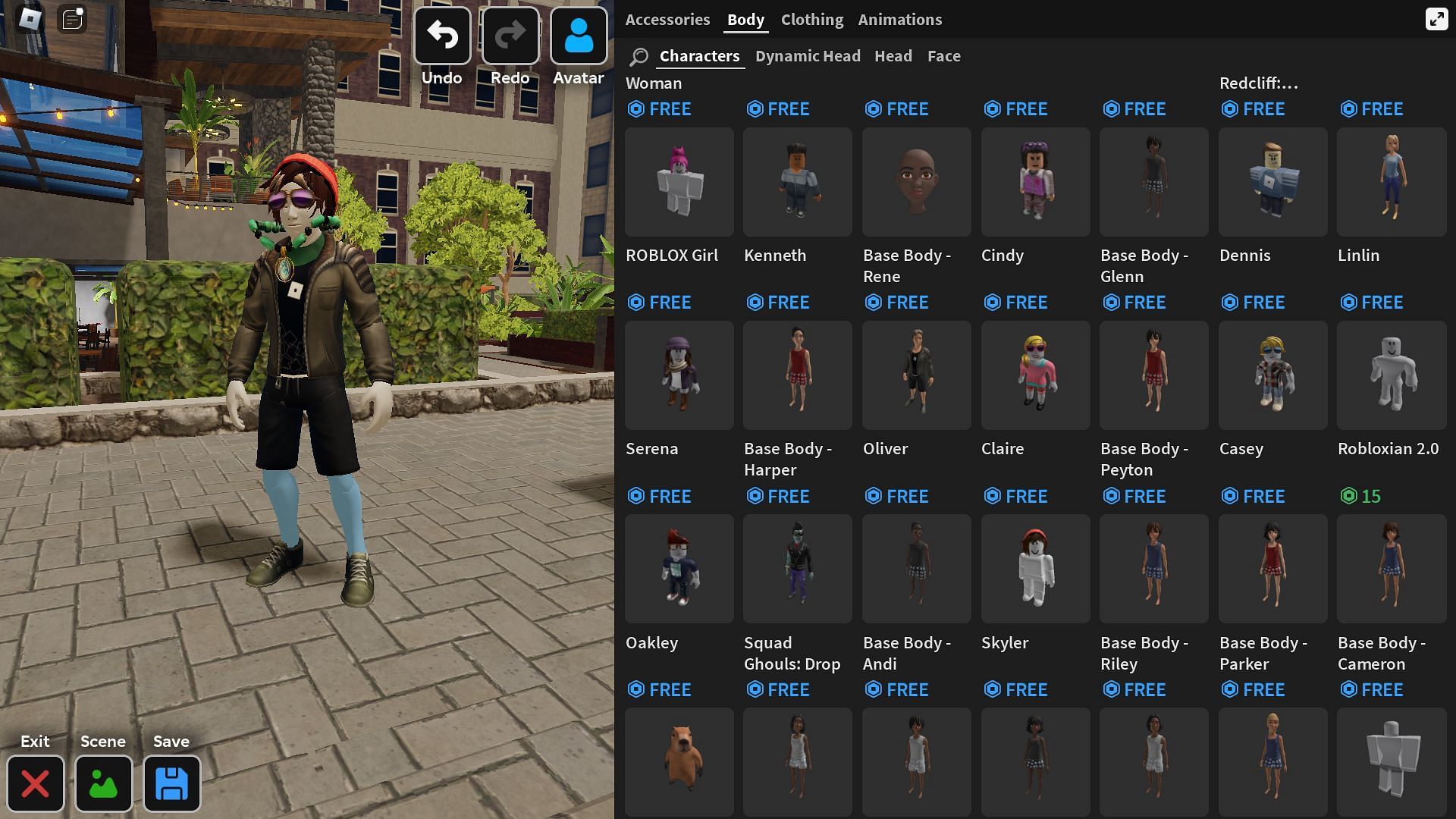 Avatar customization (Image via Roblox)