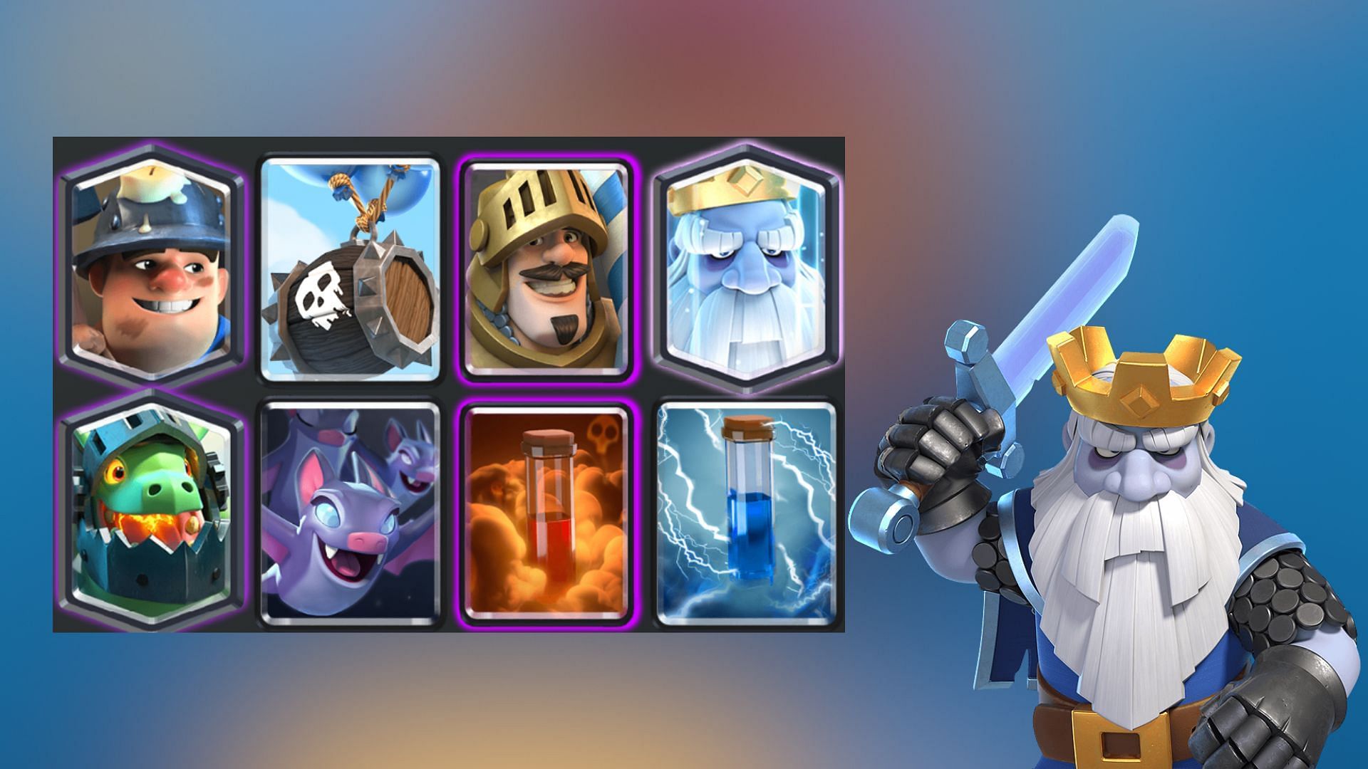 Miner Poison Royal Ghost Bait deck in Clash Royale (Image via SuperCell)