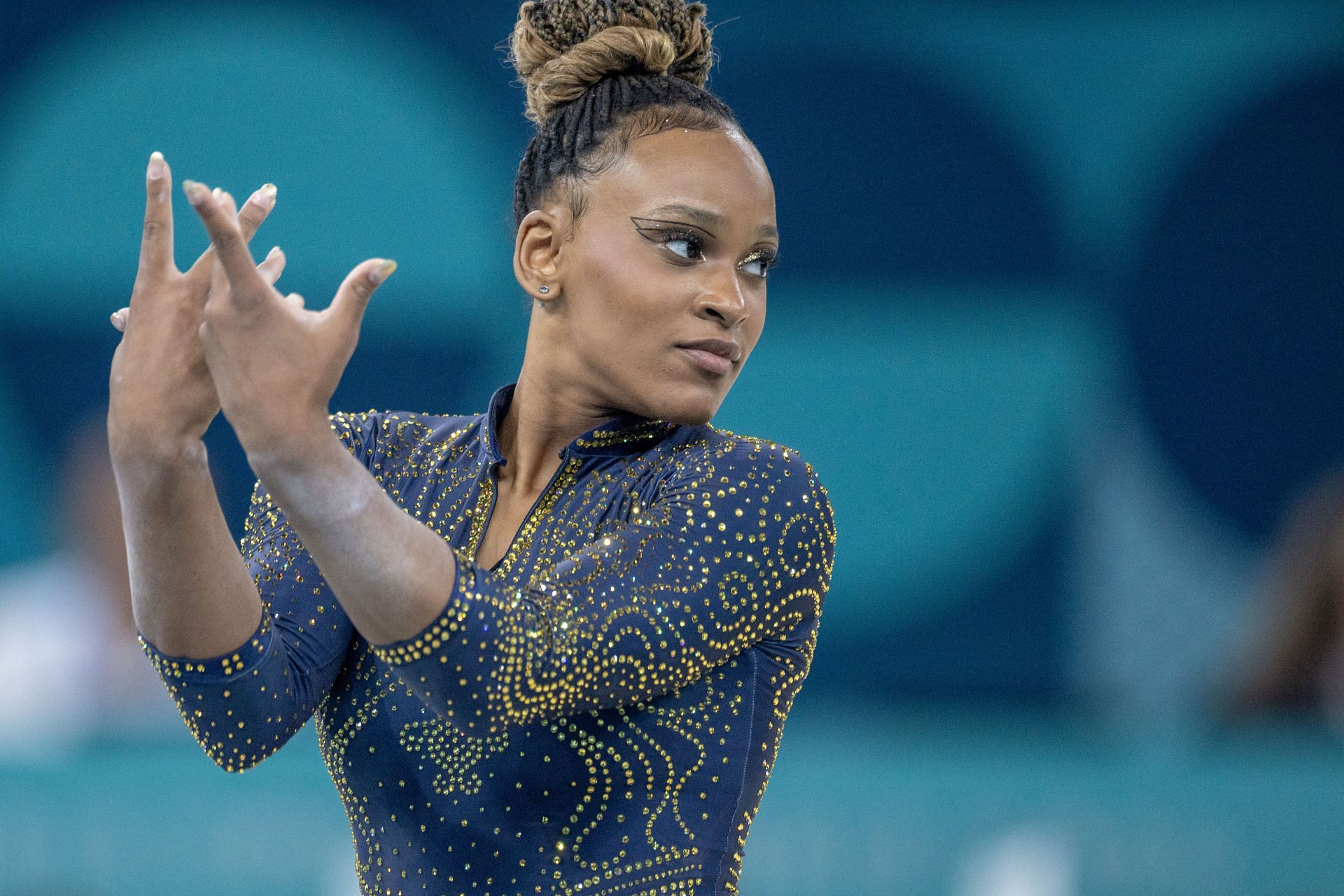 Rebecca Andrade at the Paris Olympics 2024 - Source: Getty