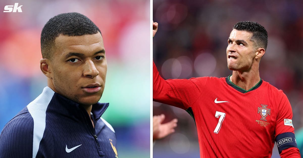 Kylian Mbappe (left) and Cristiano Ronaldo