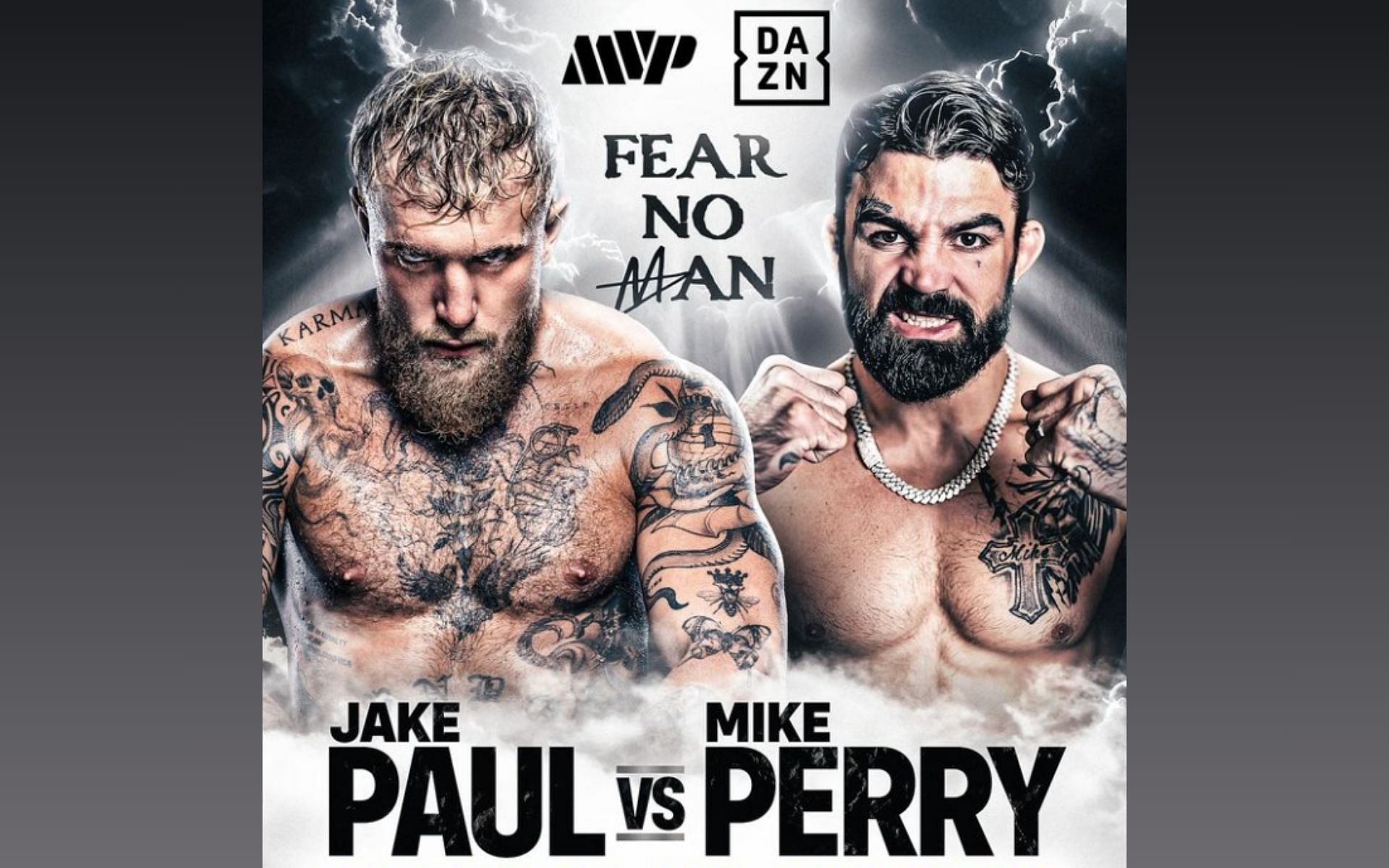 Jake Paul vs Mike Perry poster. [Image credit: @jakepaul on Instagram]