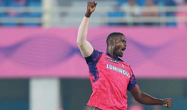 Jason Holder in action for the Rajasthan Royals in IPL 2023 (Image Credits: Jason Holder&#039;s Instagram)