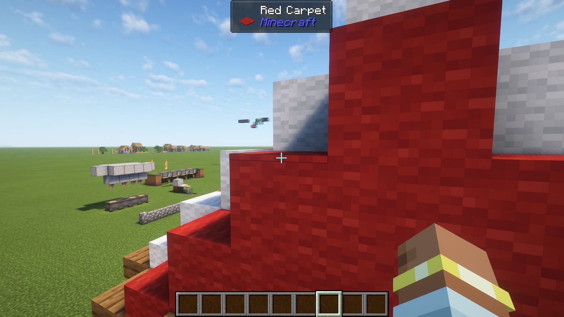 Carpet is a common choice of spawn proofing material (Image via Mojang)