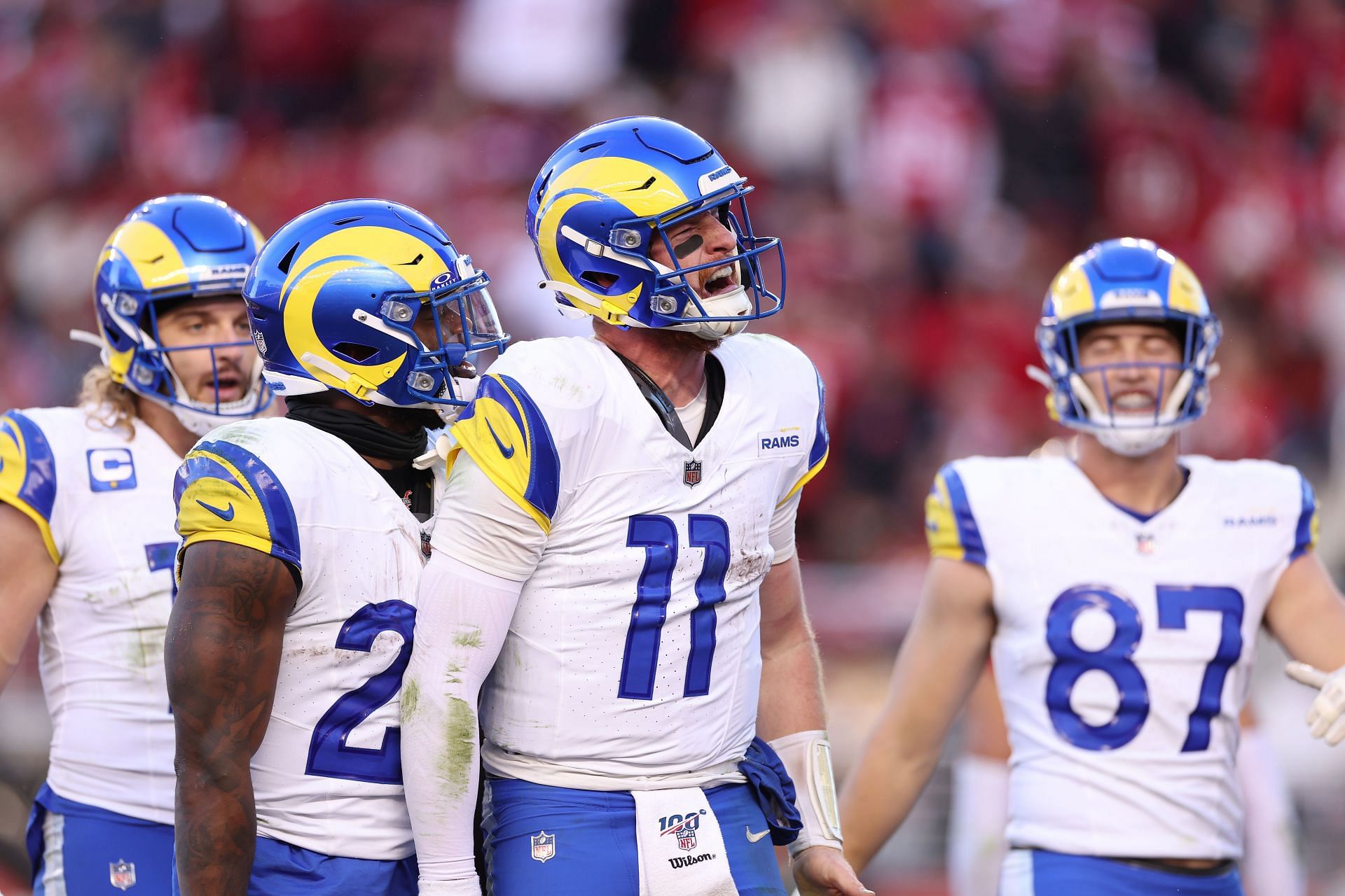 Carson Wentz at Los Angeles Rams v San Francisco 49ers