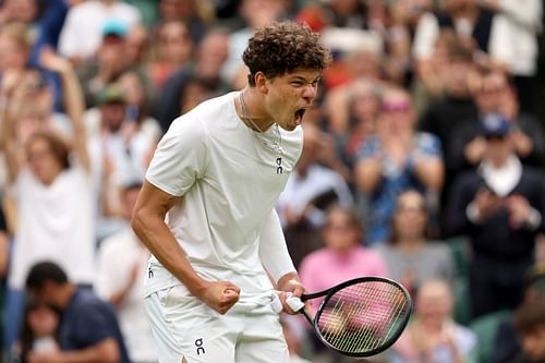 Ben Shelton at the 2024 Wimbledon. (Photo: Getty)