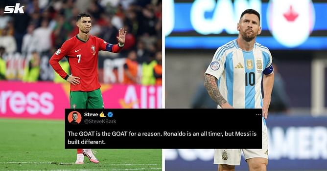 "Ronaldo is an international fraud" - Fans react as Cristiano Ronaldo and Lionel Messi's international knockout stats come to light