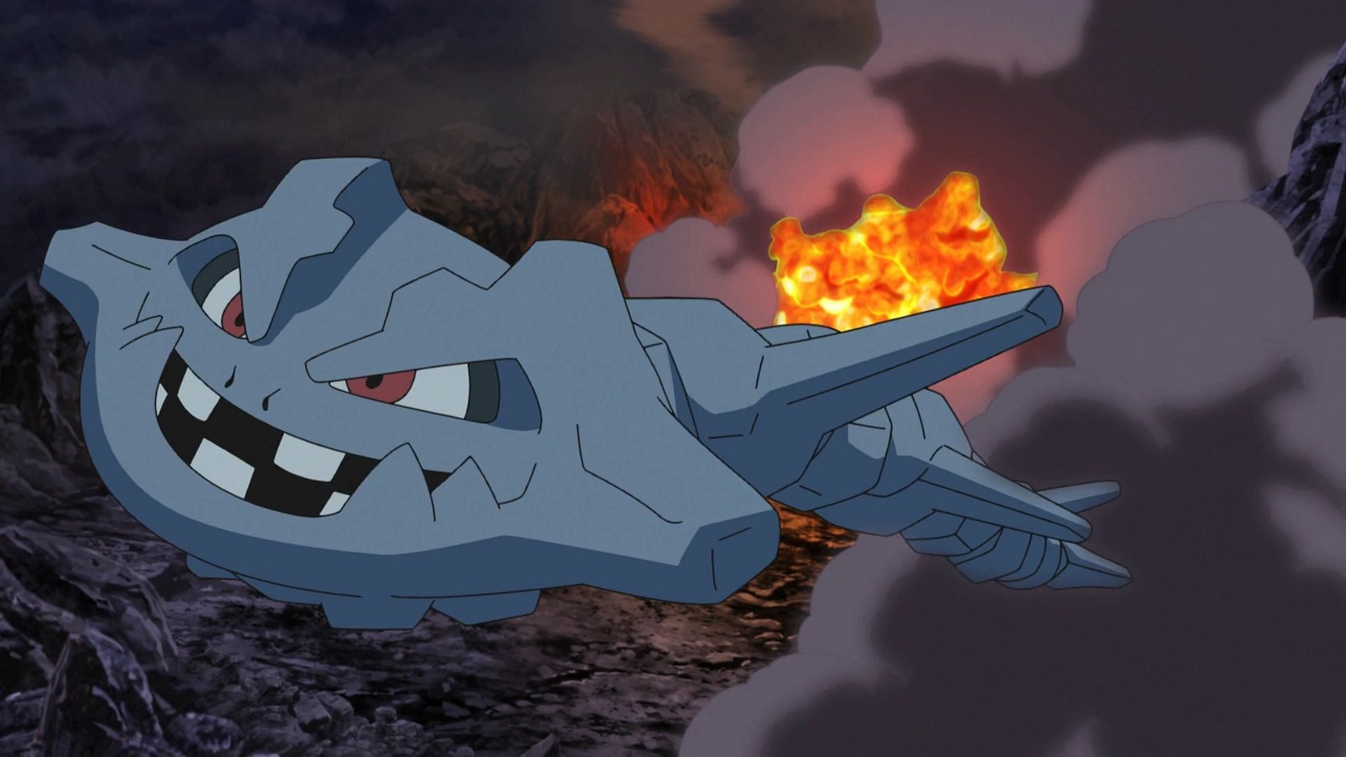 Steelix in the anime (Image via TPC)