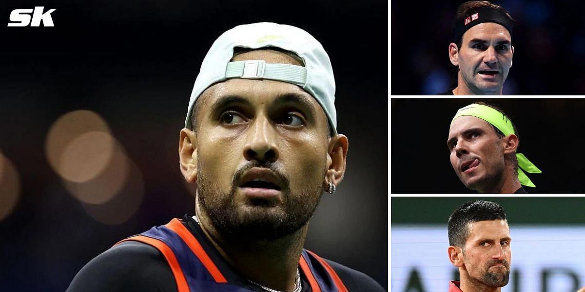 Nick Kyrgios was criticized by fans for including his name among Roger Federer, Rafael Nadal, Novak Djokovic and other tennis greats (Source: Getty)