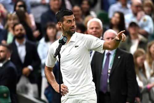 Novak Djokovic was unhappy with the crowd during his match against Holger Rune (Getty Images)