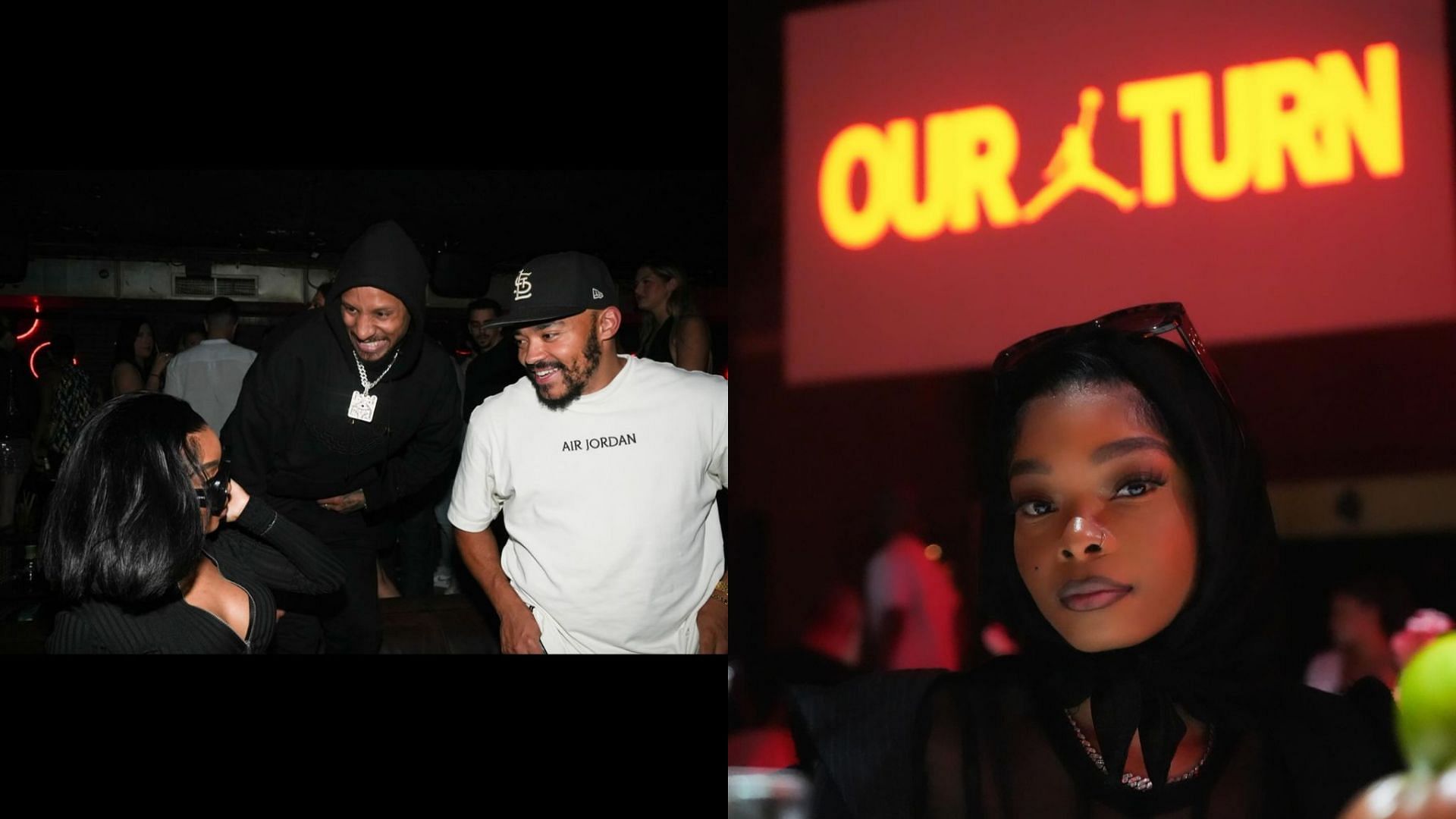 Lola Brooke enjoys herself at a Jordan brand event in Paris