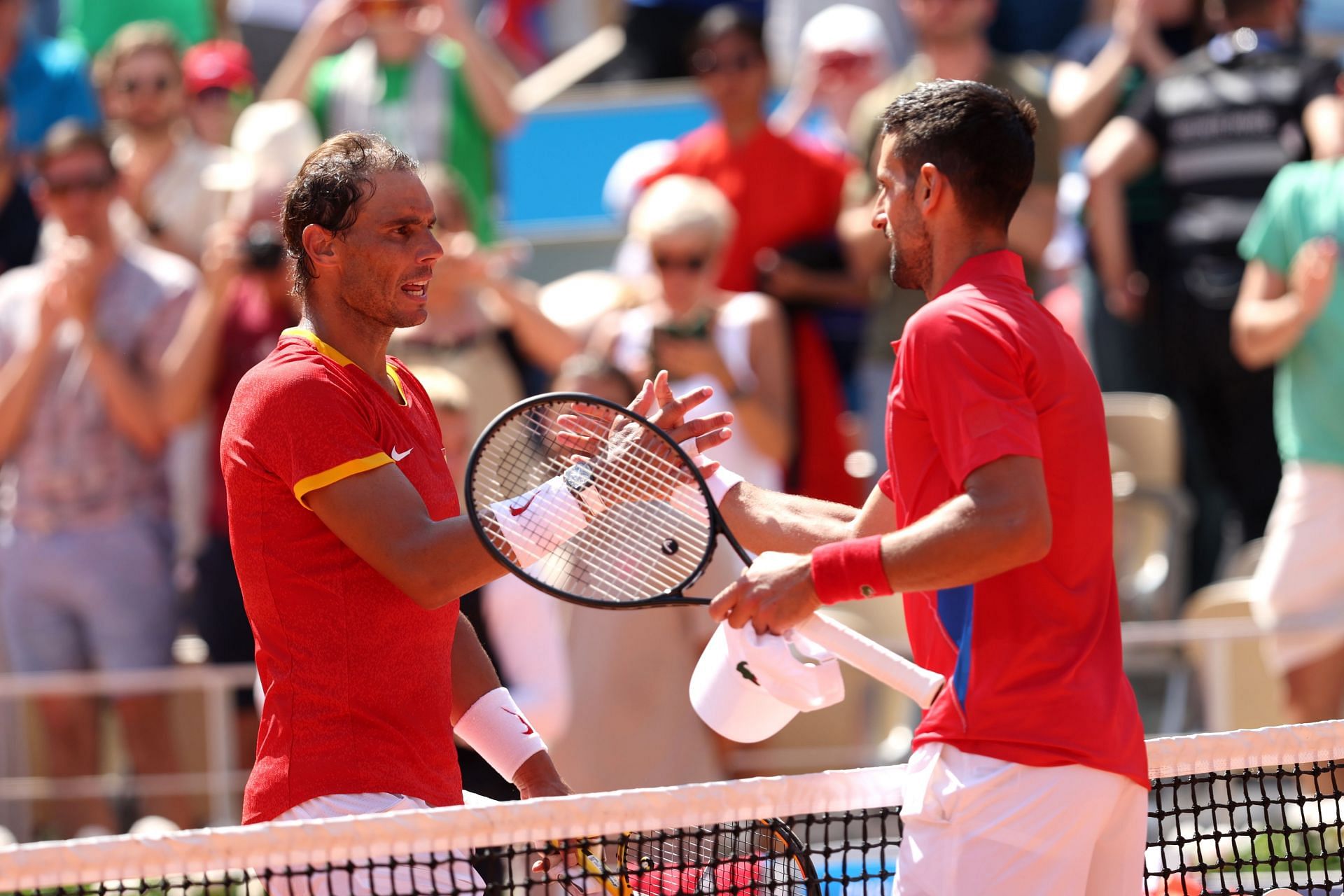 Rafael Nadal (L) and Novak Djokovic (R) (Source: Getty)