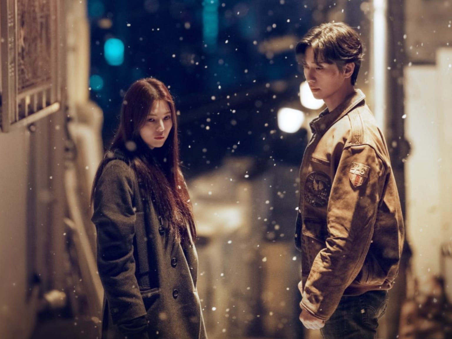 Featuring Park Seo-joon and Han So-hee, the leading protagonists of Gyeongseong Creature series (Image via @netflixkcontent/Twitter/X)