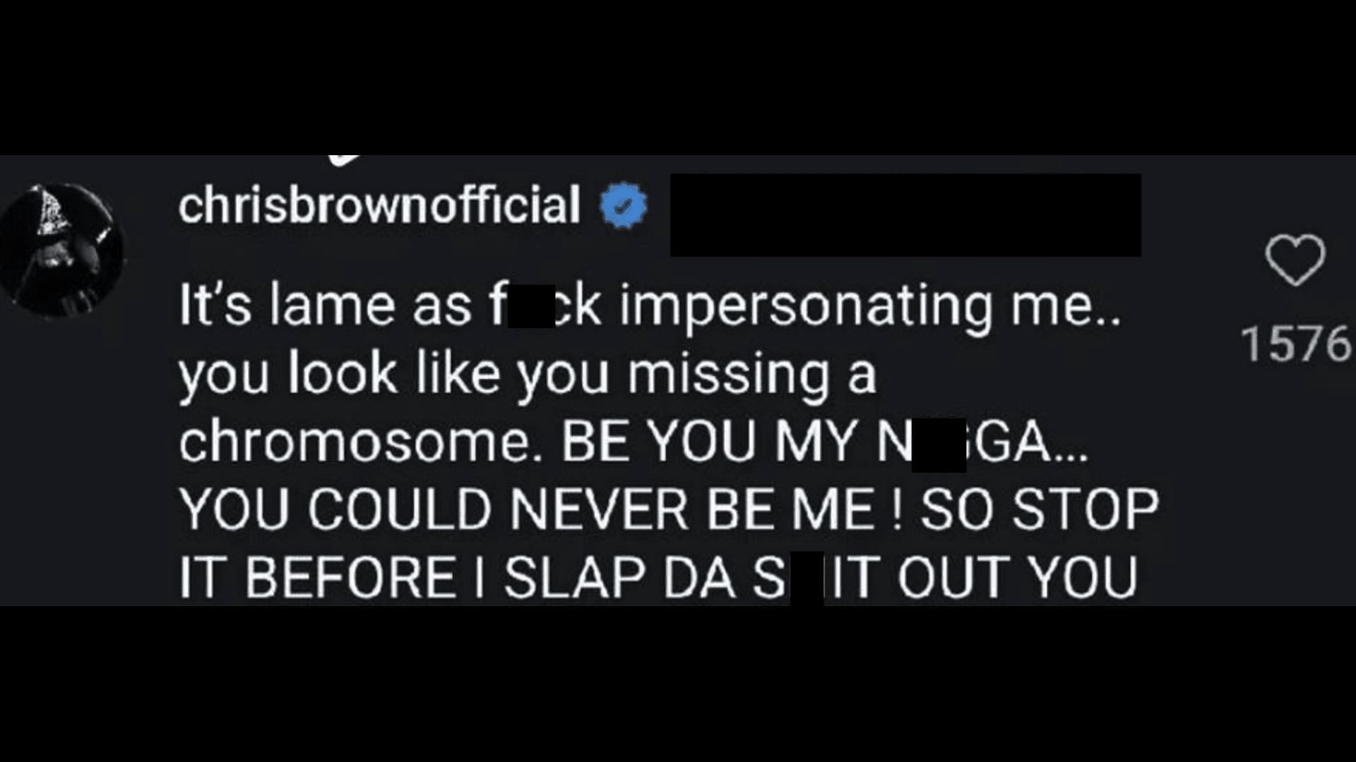 Chris Brown bashes an impersonator and receives infuriated responses (Image via Chris Brown/ Instagram)