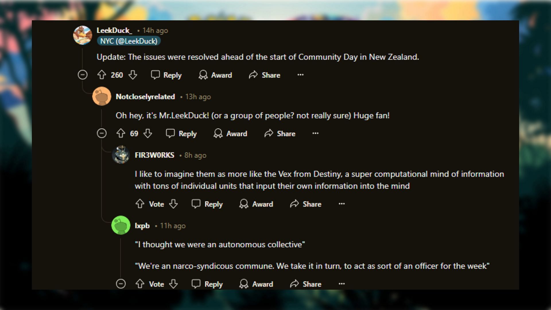 Tynamo Community Day was fixed before release in New Zealand (Image via Reddit)