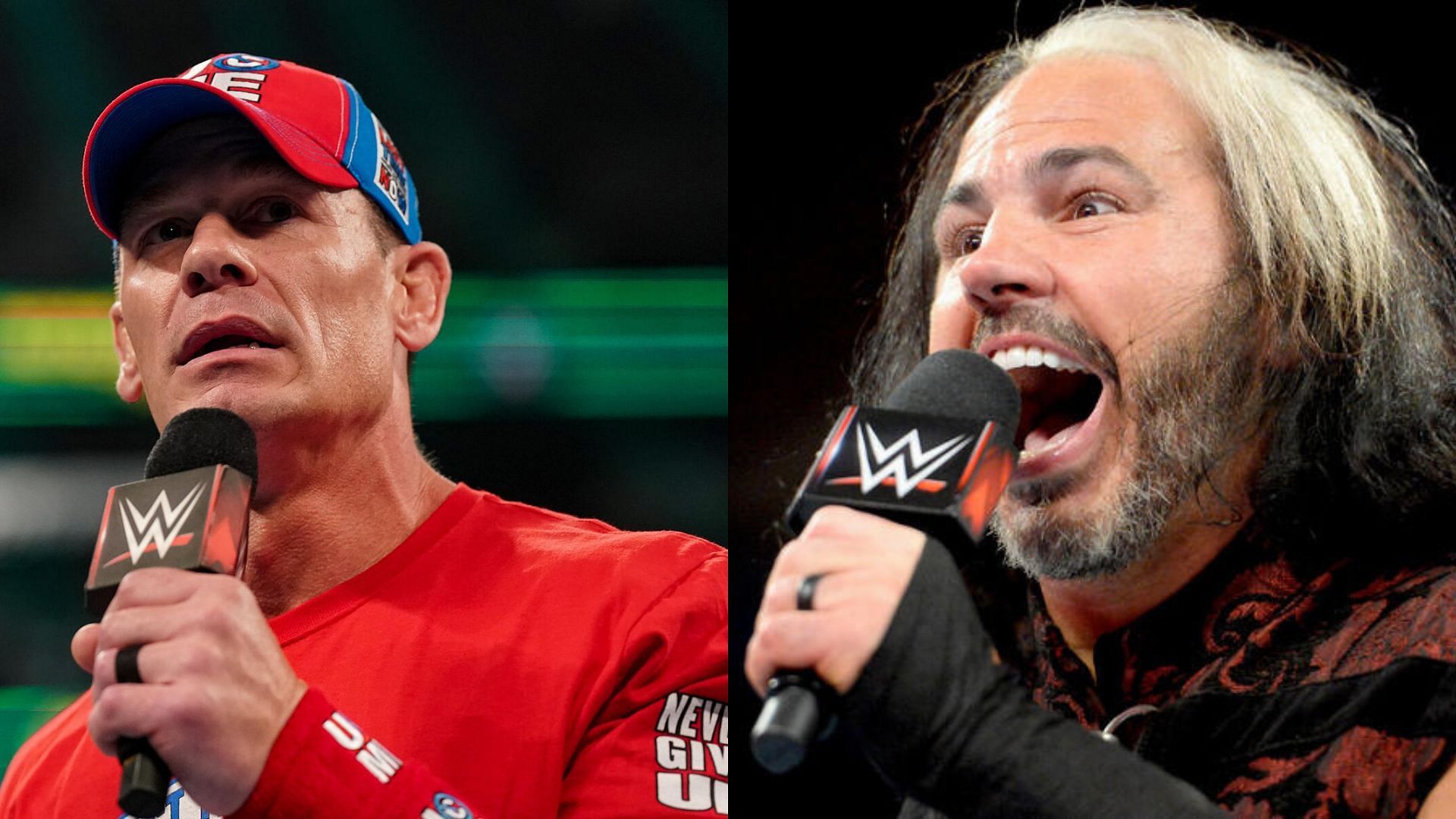 John Cena (left) and Matt Hardy (right). (Image credits: wwe.com)