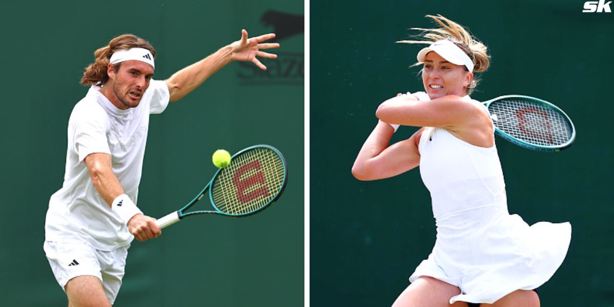 Stefanos Tsitsipas (L) and Paula Badosa (R)