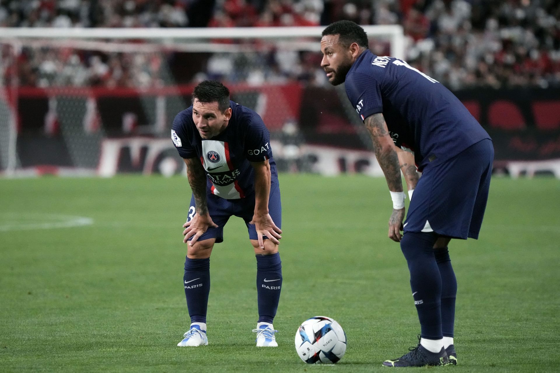 Lionel Messi (left) and Neymar