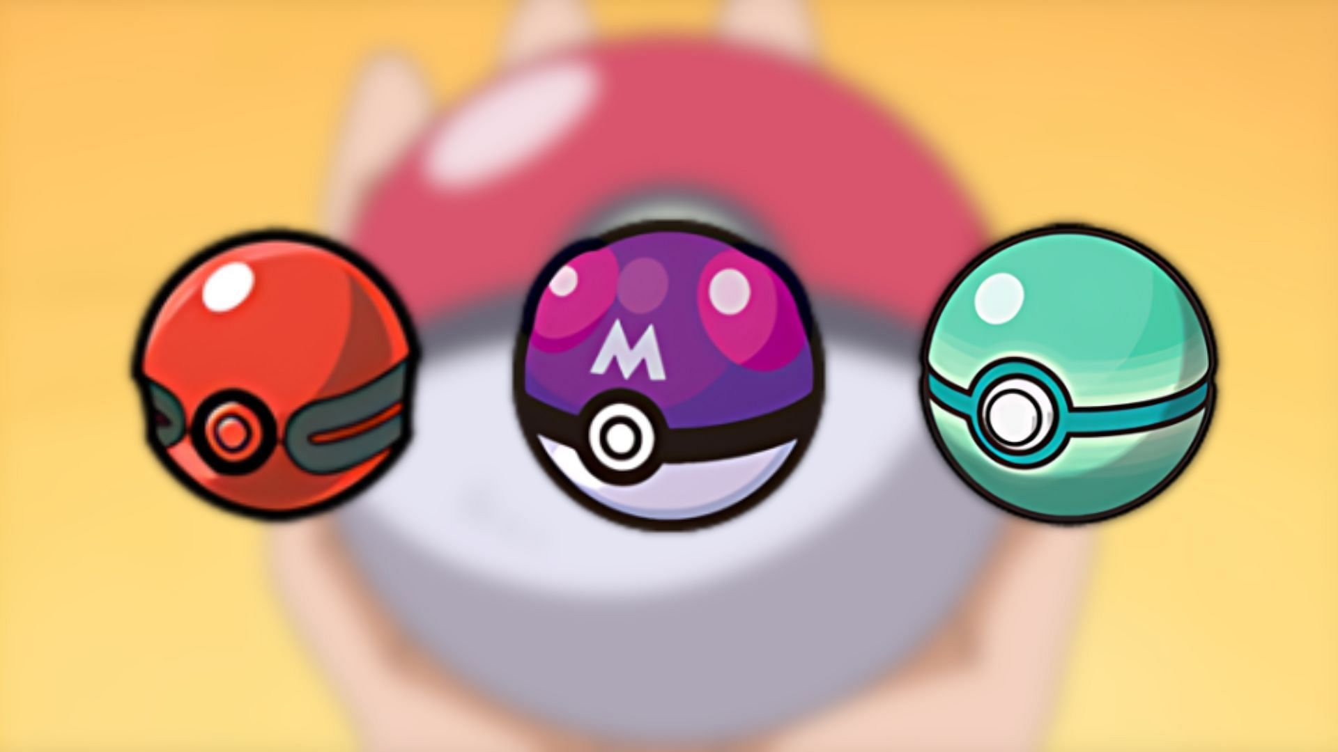 Cherish Ball, Master Ball and Strange Ball (Image via TPC)