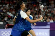 Ashwini Ponnappa and Tanisha Crasto at the Paris Olympics.