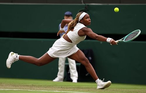 Coco Gauff at the 2024 Wimbledon. (Photo: Getty)