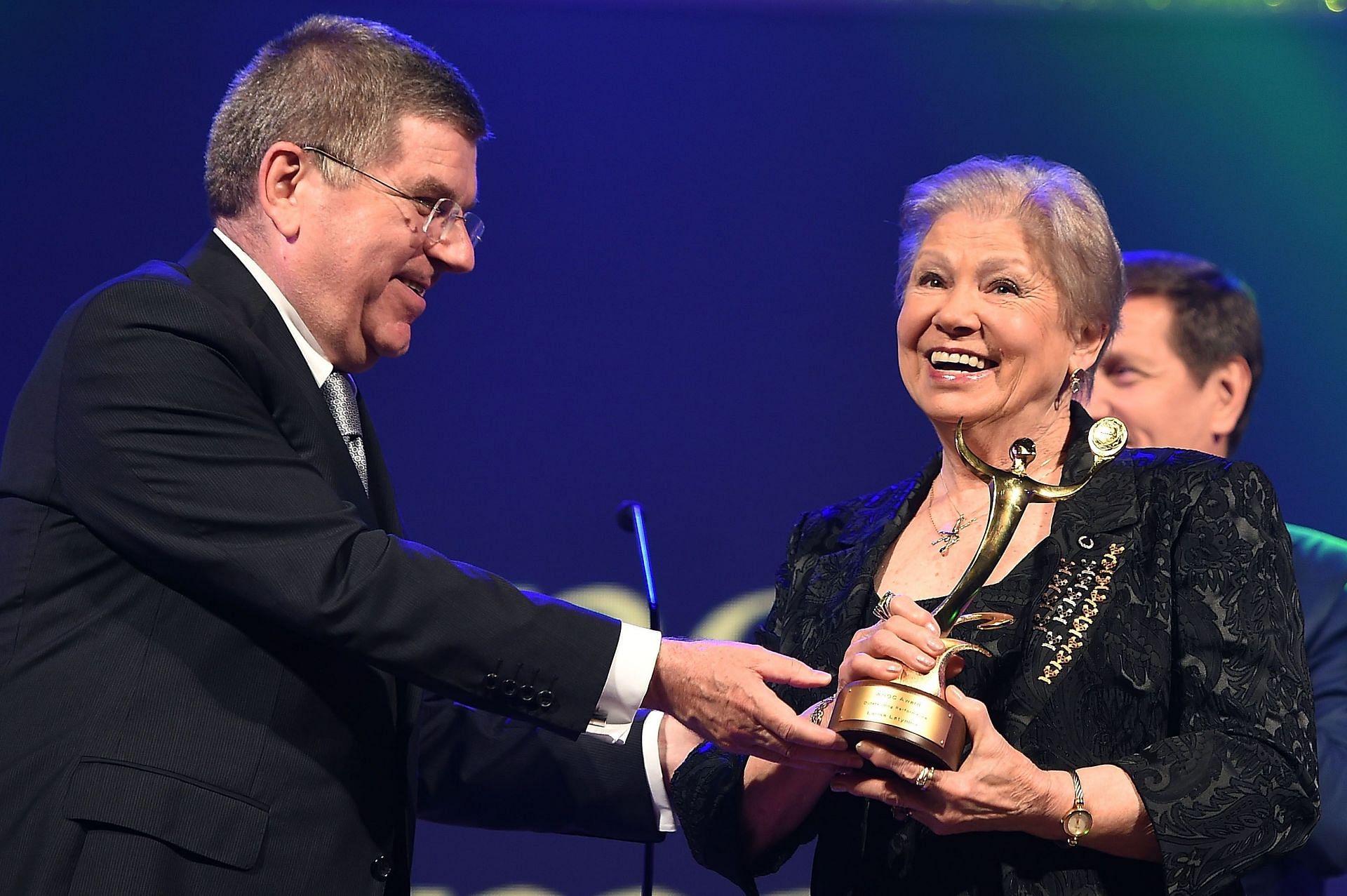 Larisa Latynina (L) is the second most successful female gymnast of all time (Photo-Getty)