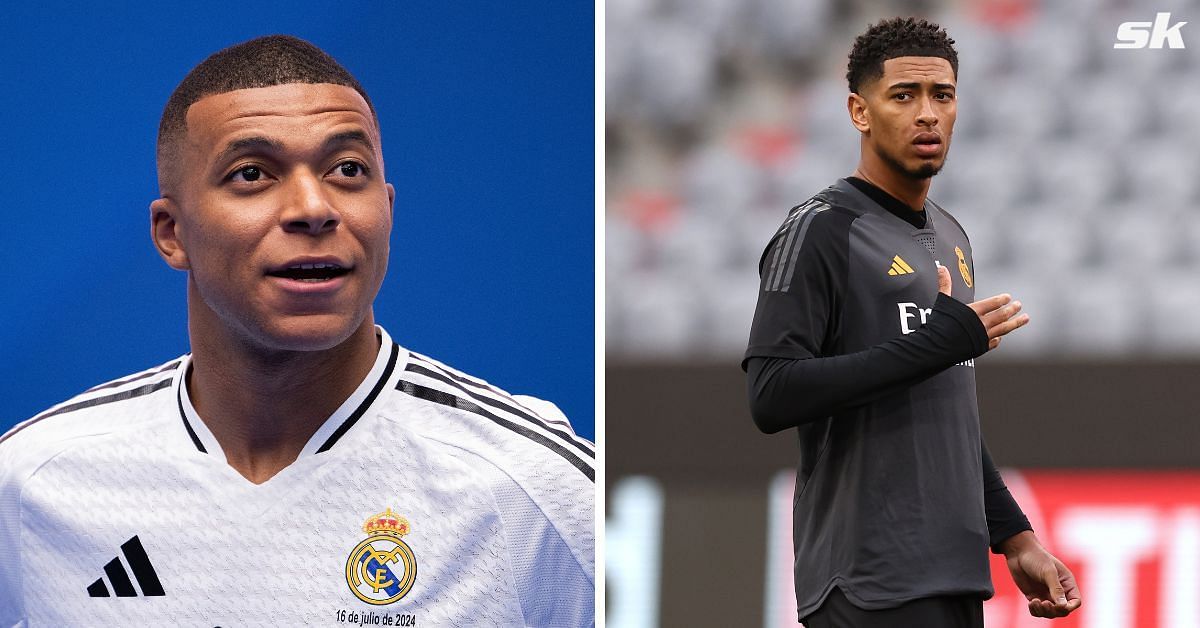 Kylian Mbappe (left) and Jude Bellingham