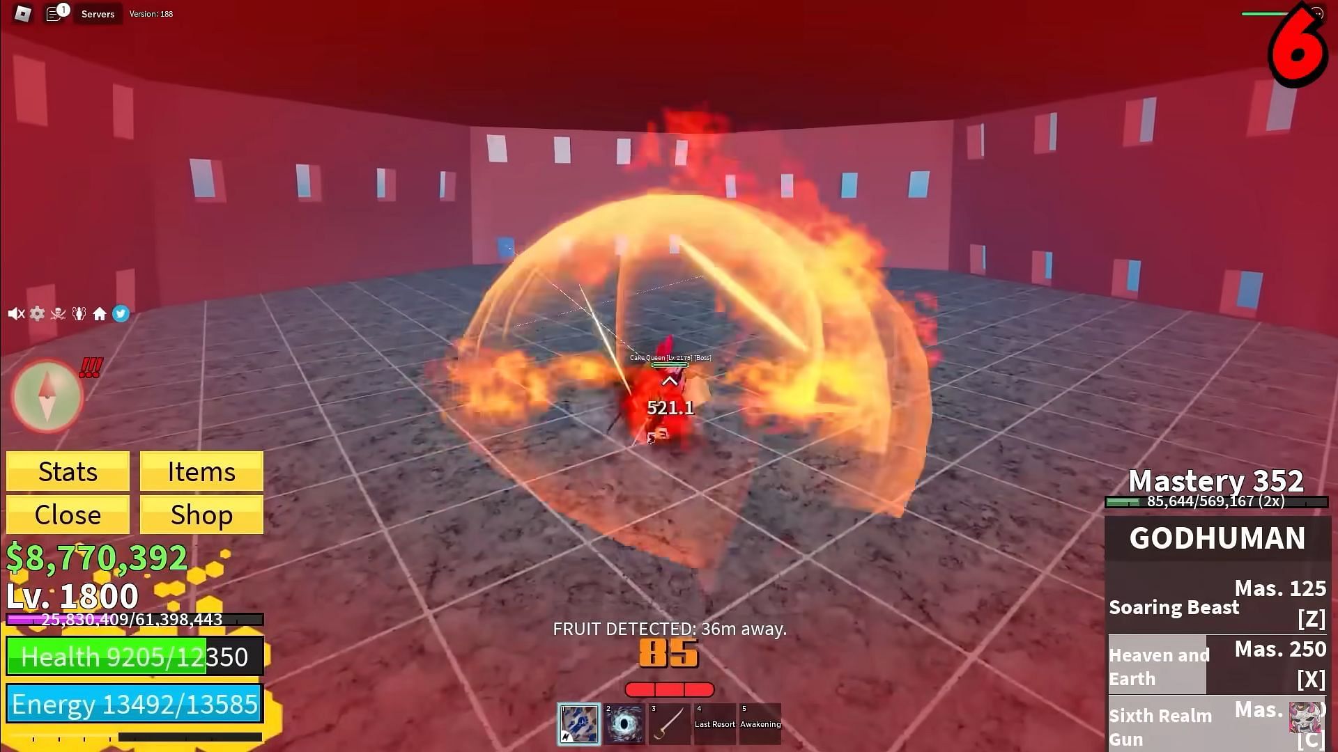 Godhuman in action (Image via Roblox || Koopekool on YouTube)