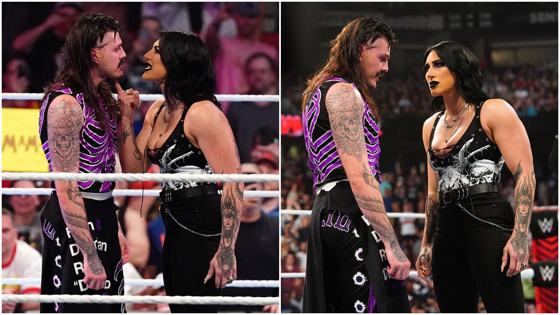 Rhea Ripley and Dominik Mysterio on WWE RAW (Image via WWE.com)