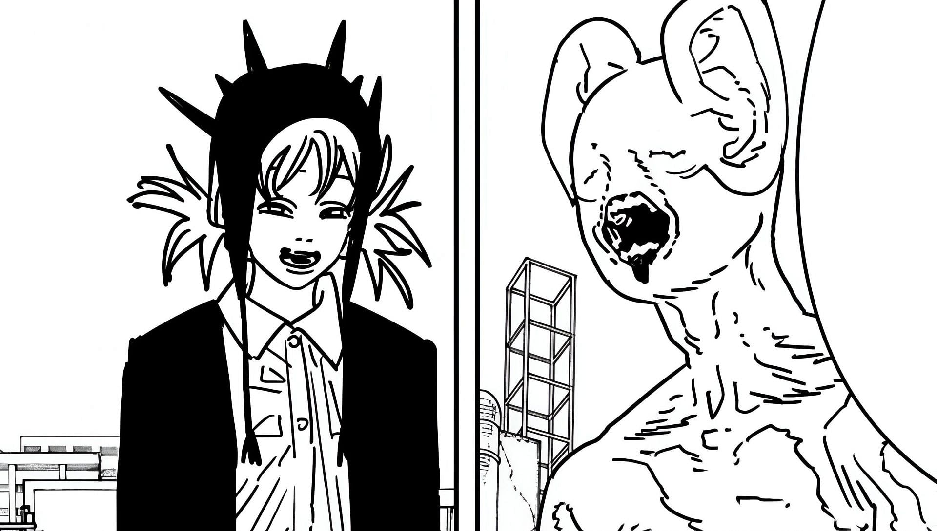 &quot;Fent Devil&quot; and Ear Devil Fiend as seen in the manga (Image via Shueisha)