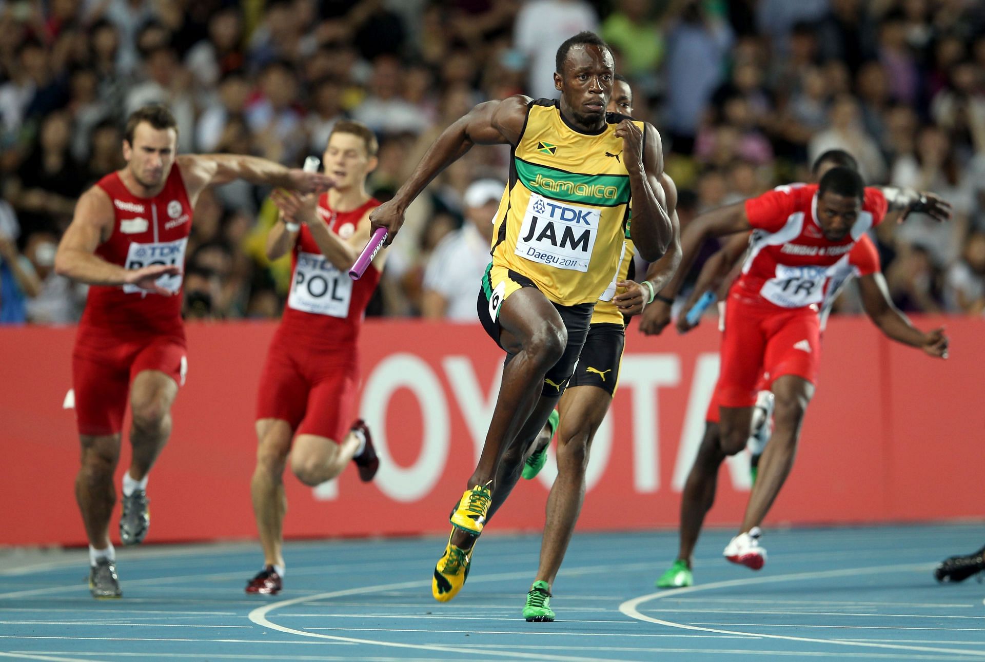 Usain Bolt running towards a world record [Image for Representational Purposes] [Image Source: Getty]