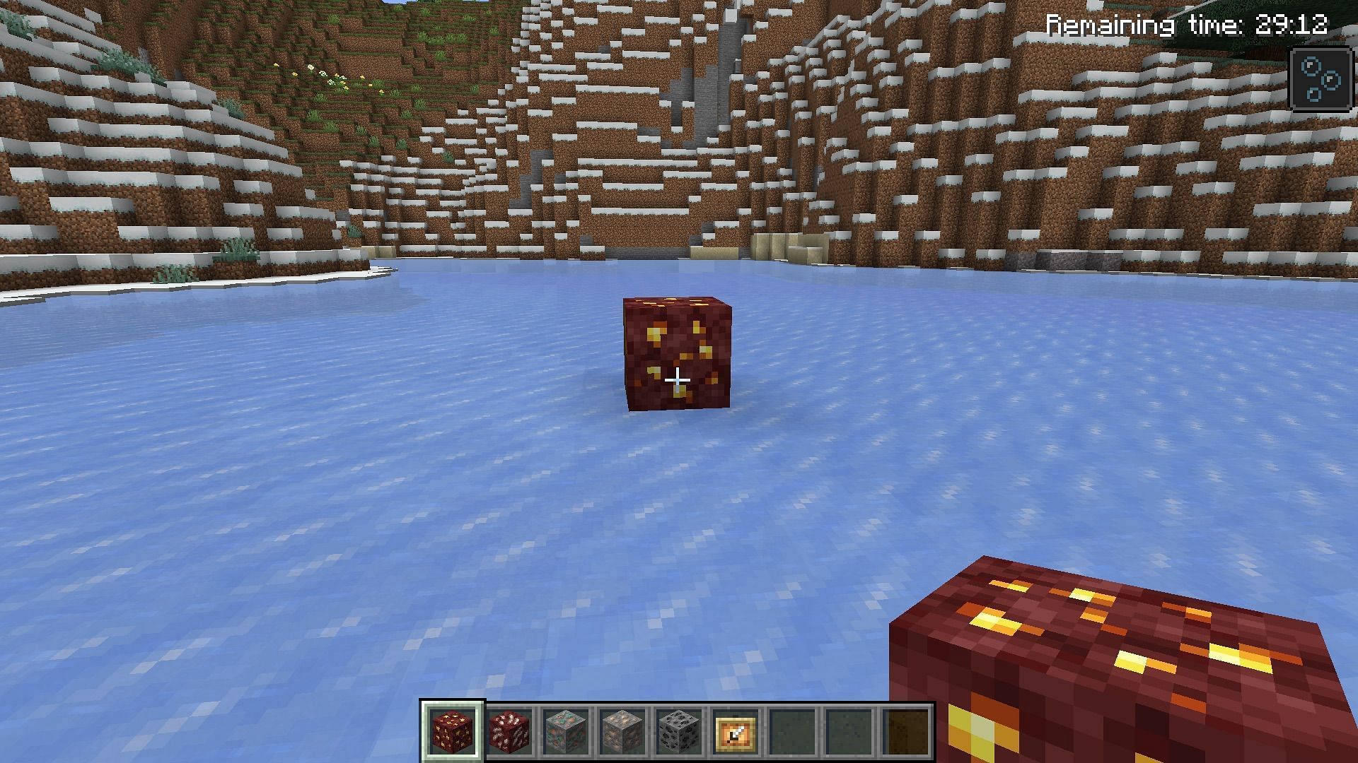 The Nether gold ore (Image via Mojang Studios)