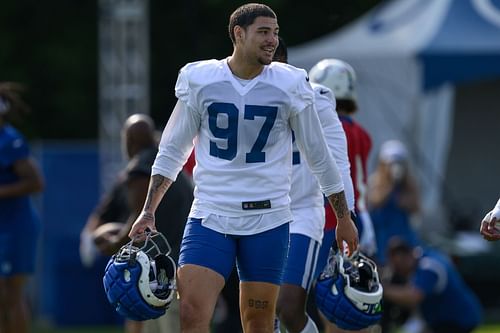 Laiatu Latu during NFL: JUL 25 Colts Training Camp - Source: Getty