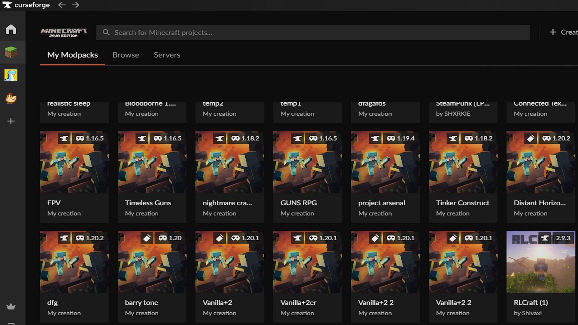 The CurseForge main screen (Image via CurseForge)