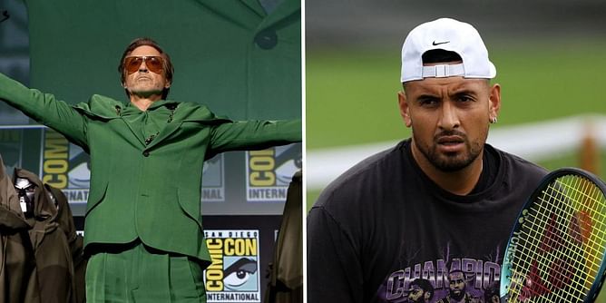 Nick Kyrgios reacts to Robert Downey Jr.'s blockbuster return to Marvel as Doctor Doom in ''Avengers: Doomsday''