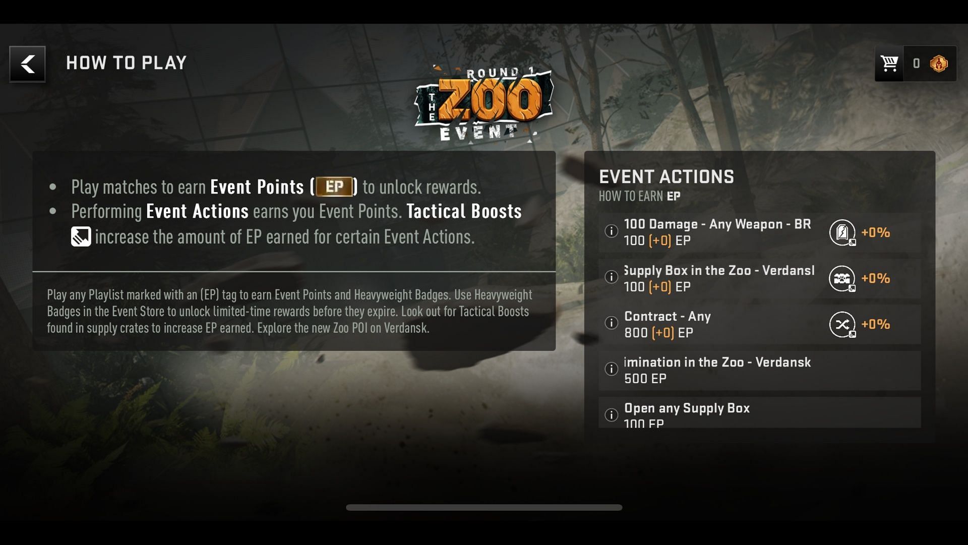 Procedure to collect Event Points (Image via Activision)