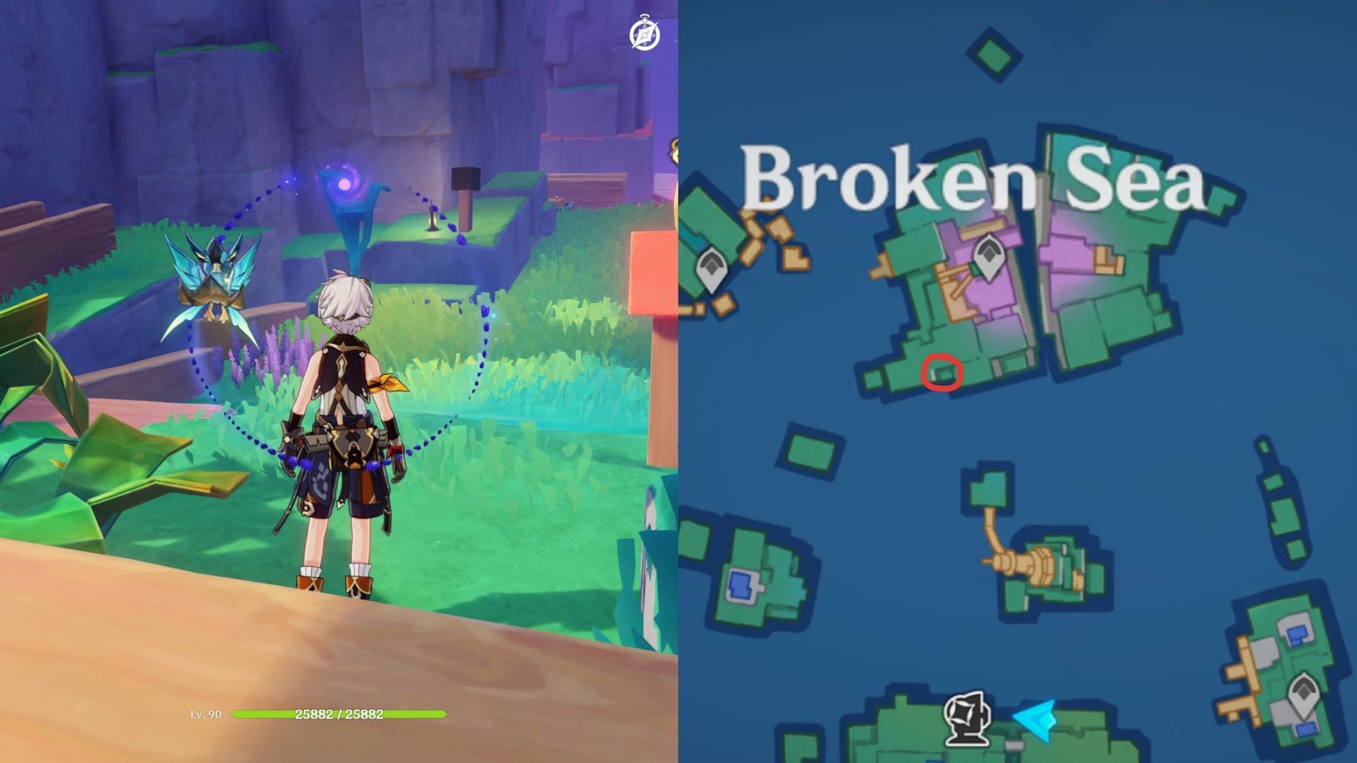 Puzzle #15 in Broken Sea (Image via HoYoverse)