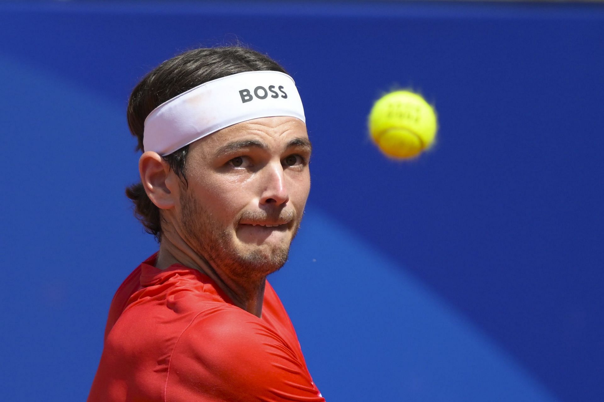 Taylor Fritz in action at the Paris Olympics. (Getty)