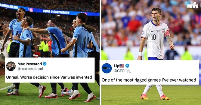 “One of the most rigged games I’ve ever watched” - Fans stunned by VAR's controversial decision as USMNT crash out of Copa America 2024