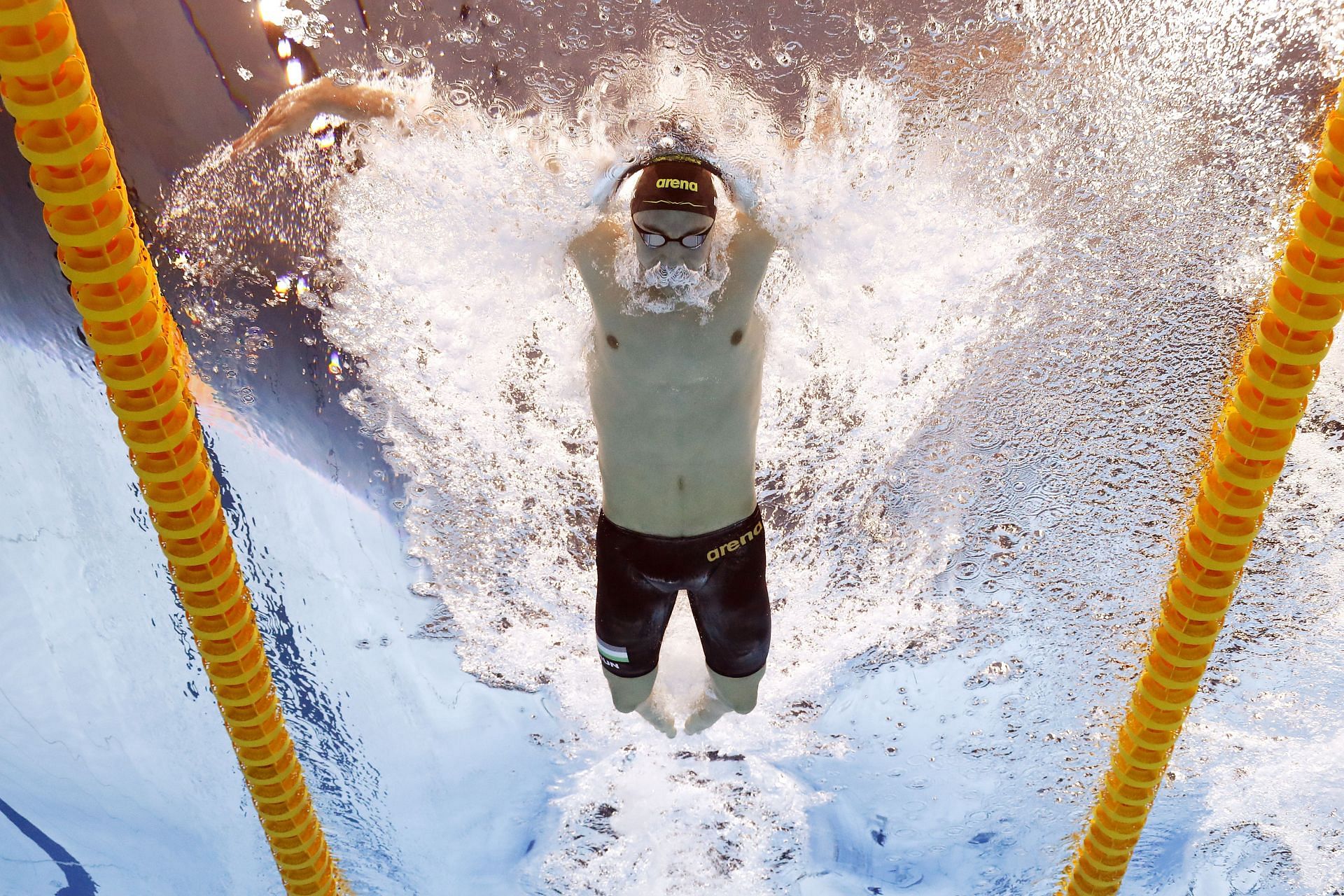 Kristof Milak in action at the semifinals [Image Source: Getty]