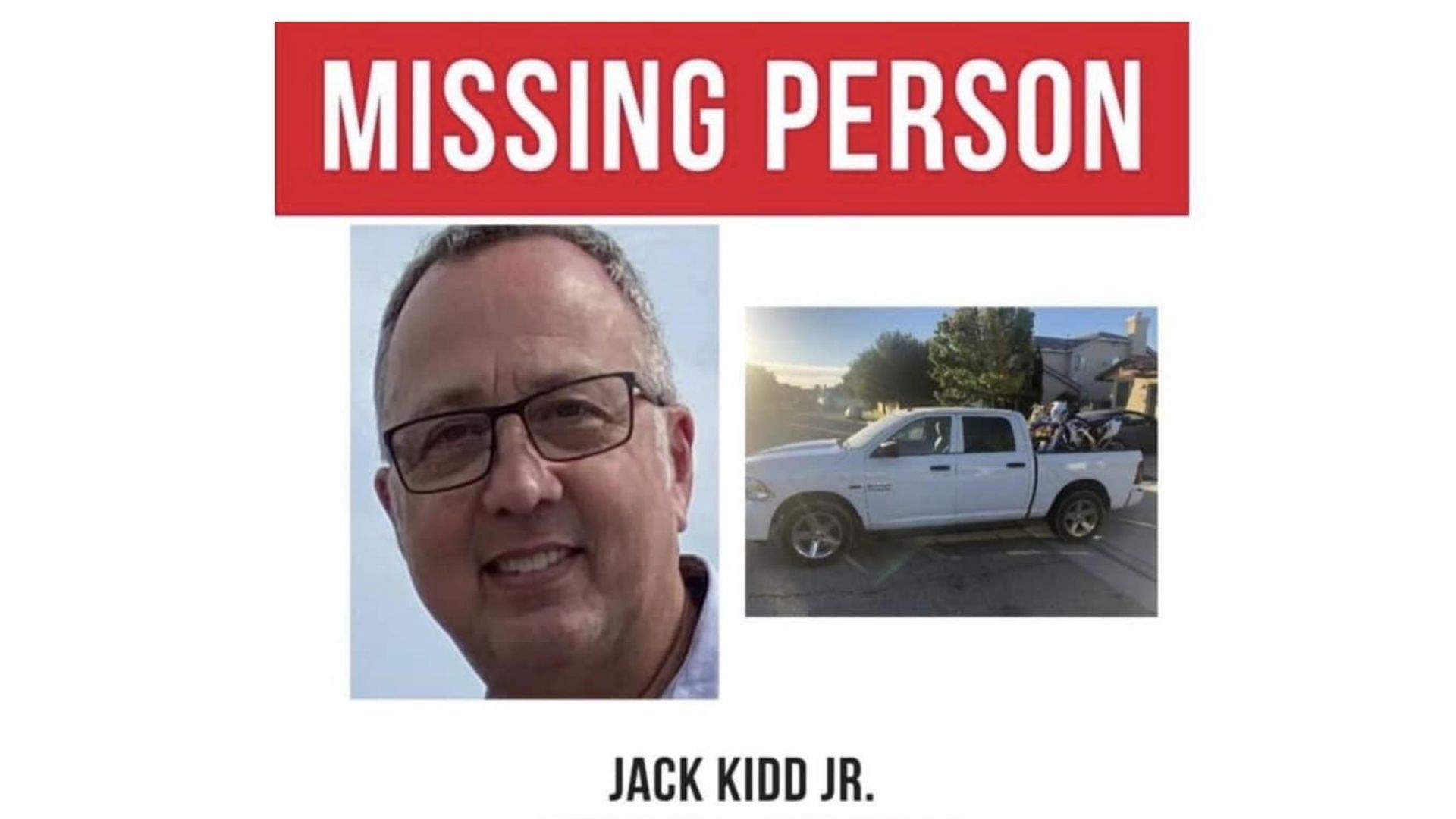 Jack Kidd Jr. went missing on July 25. (Image via Reddit)