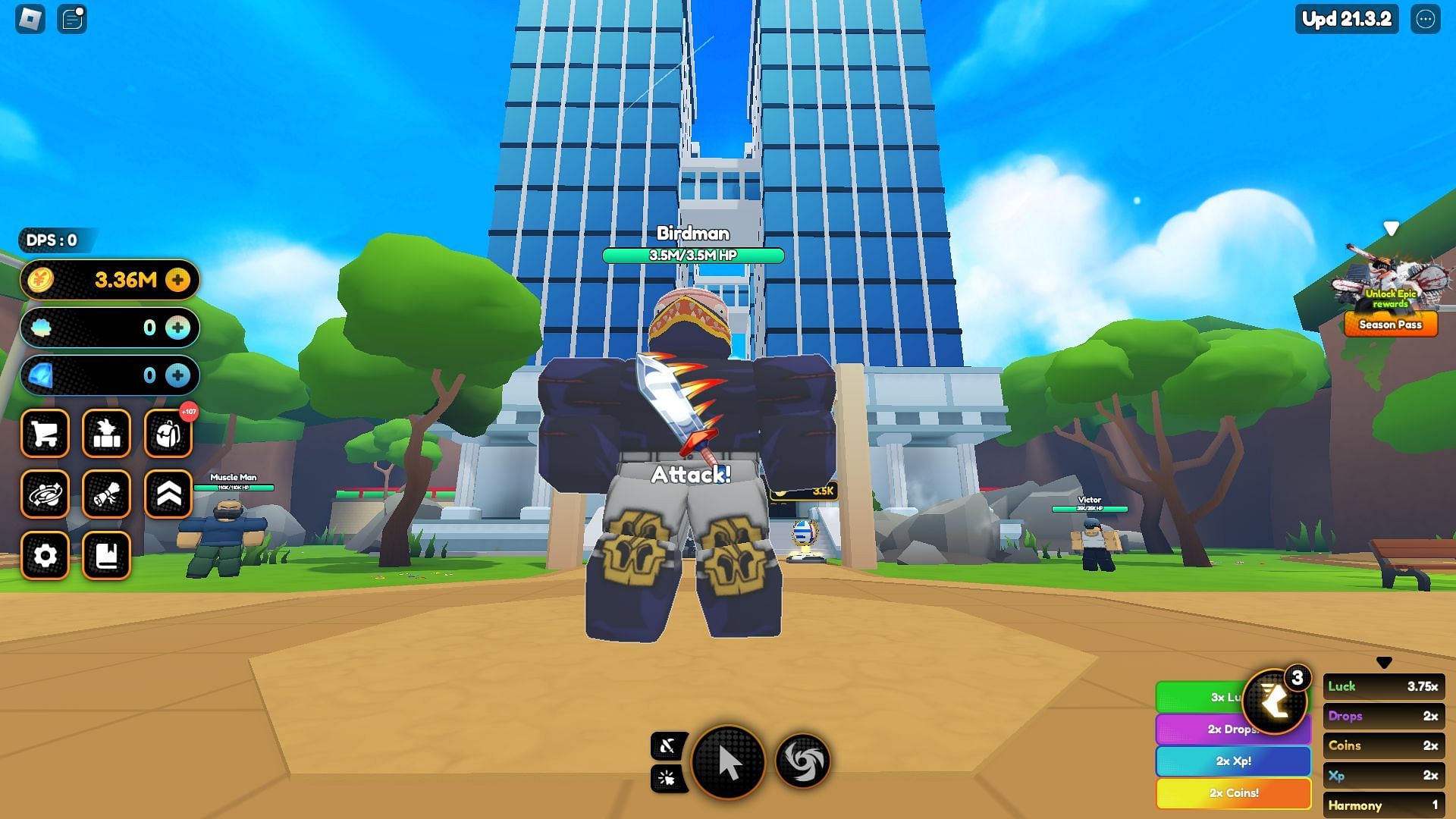 Birdman boss (Image via Roblox)