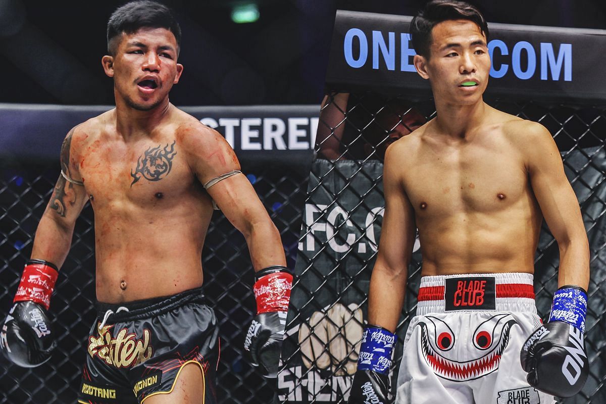 Rodtang (left) fought Jiduo Yibu (right) in 2023. [Photos via: ONE Championship]