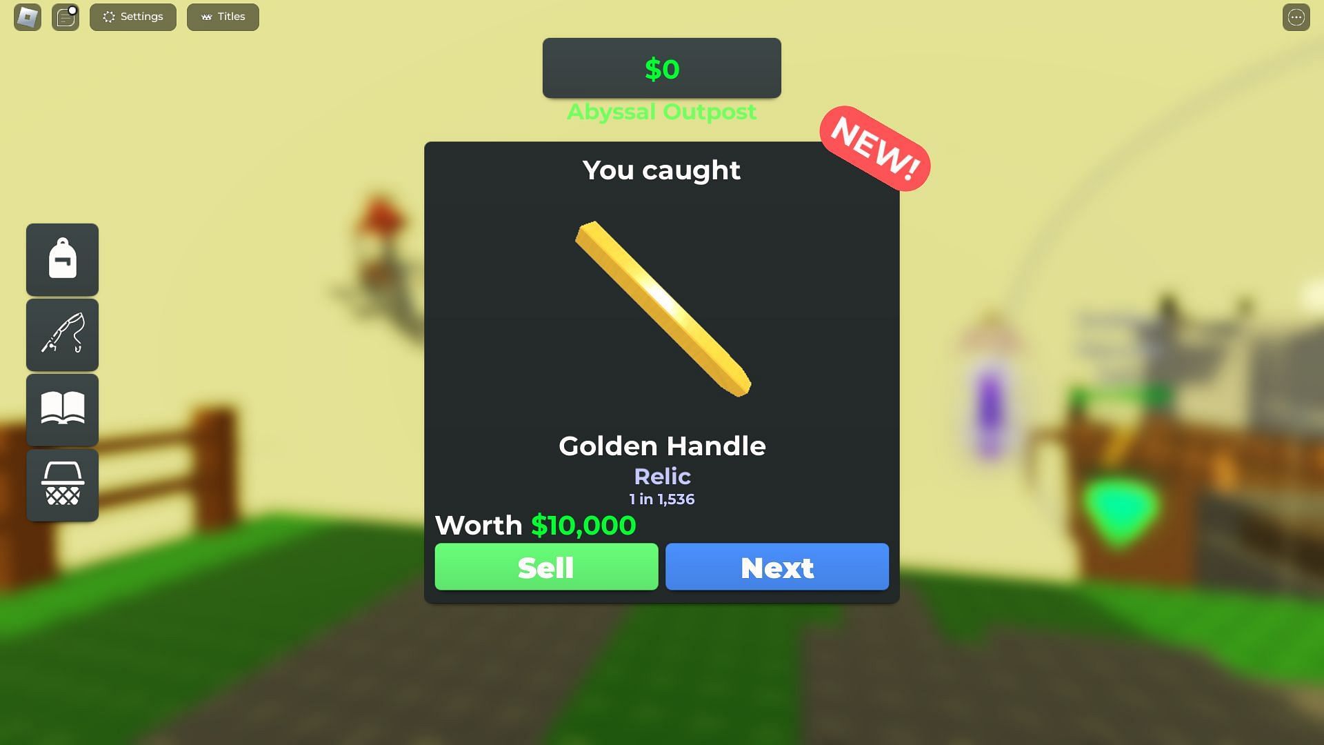 Getting a rare item using buffs (Image via Roblox)